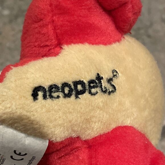 NeoPets 2002 Red Scorchio Winged Dragon Plush Stuffed Animal Toy 7" Vintage - Picture 6 of 12